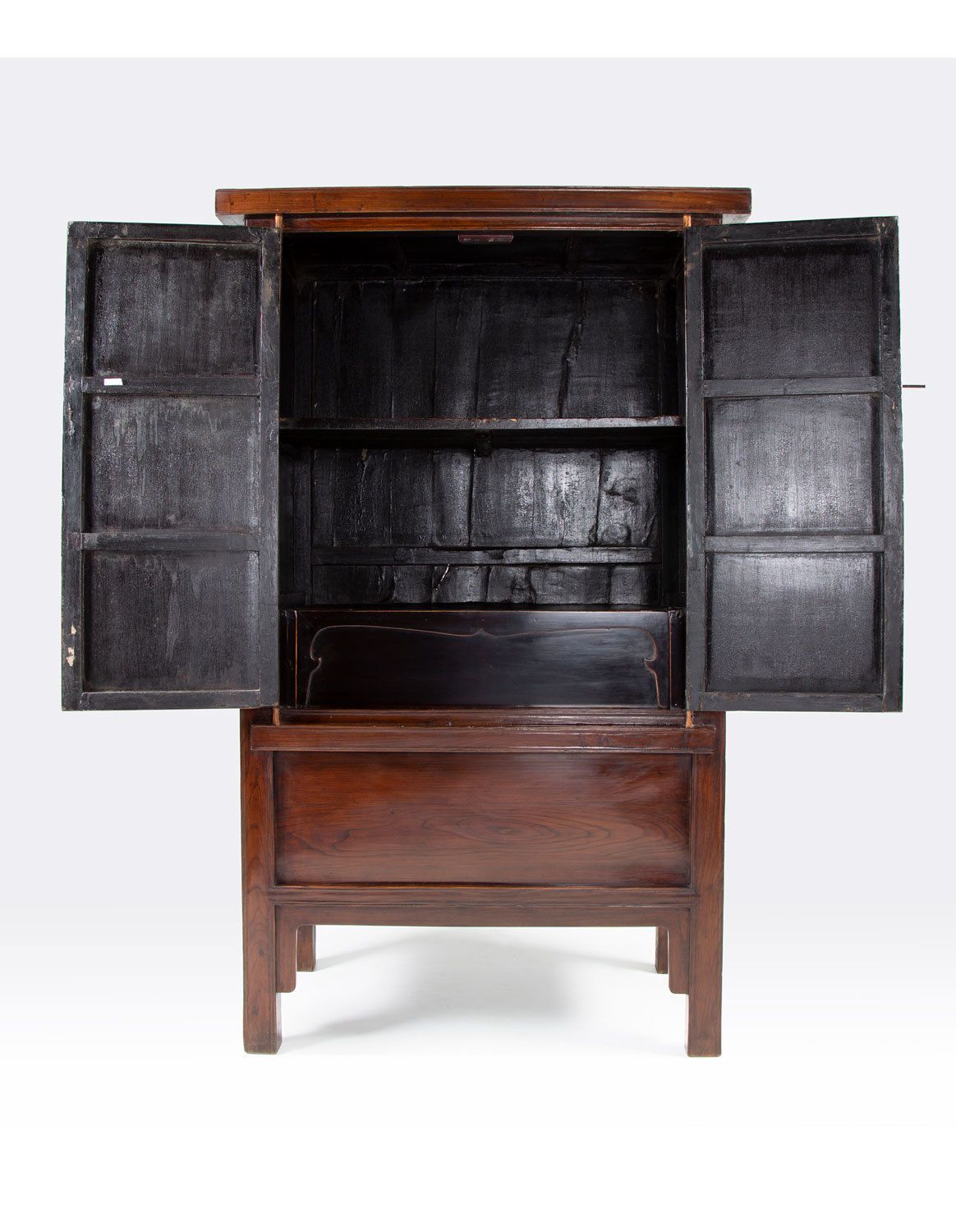 An Early 18th Century Pair Of Chinese Square Corner Cabinets photo furniture