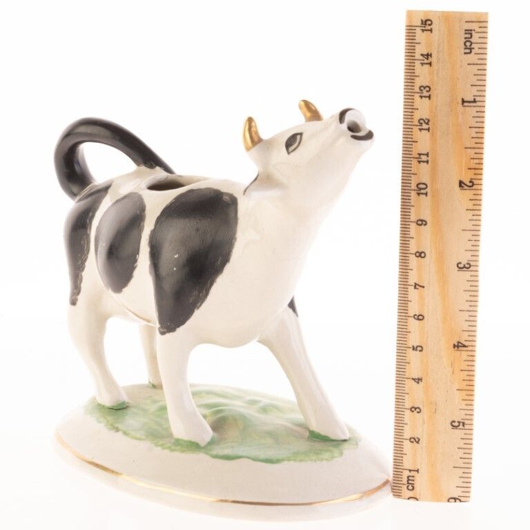 Antique Staffordshire Pottery Cow Creamer 19th Century photo Art
