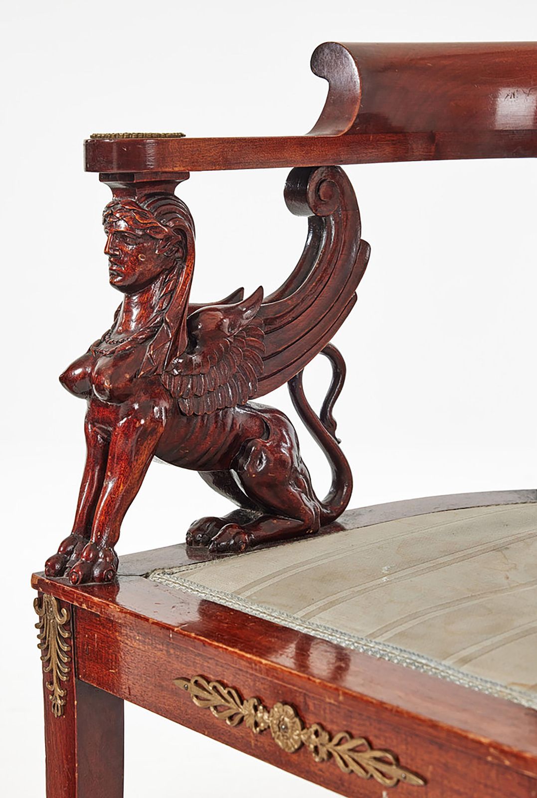 A Pair Of French Empire Style Corner Chairs photo buy