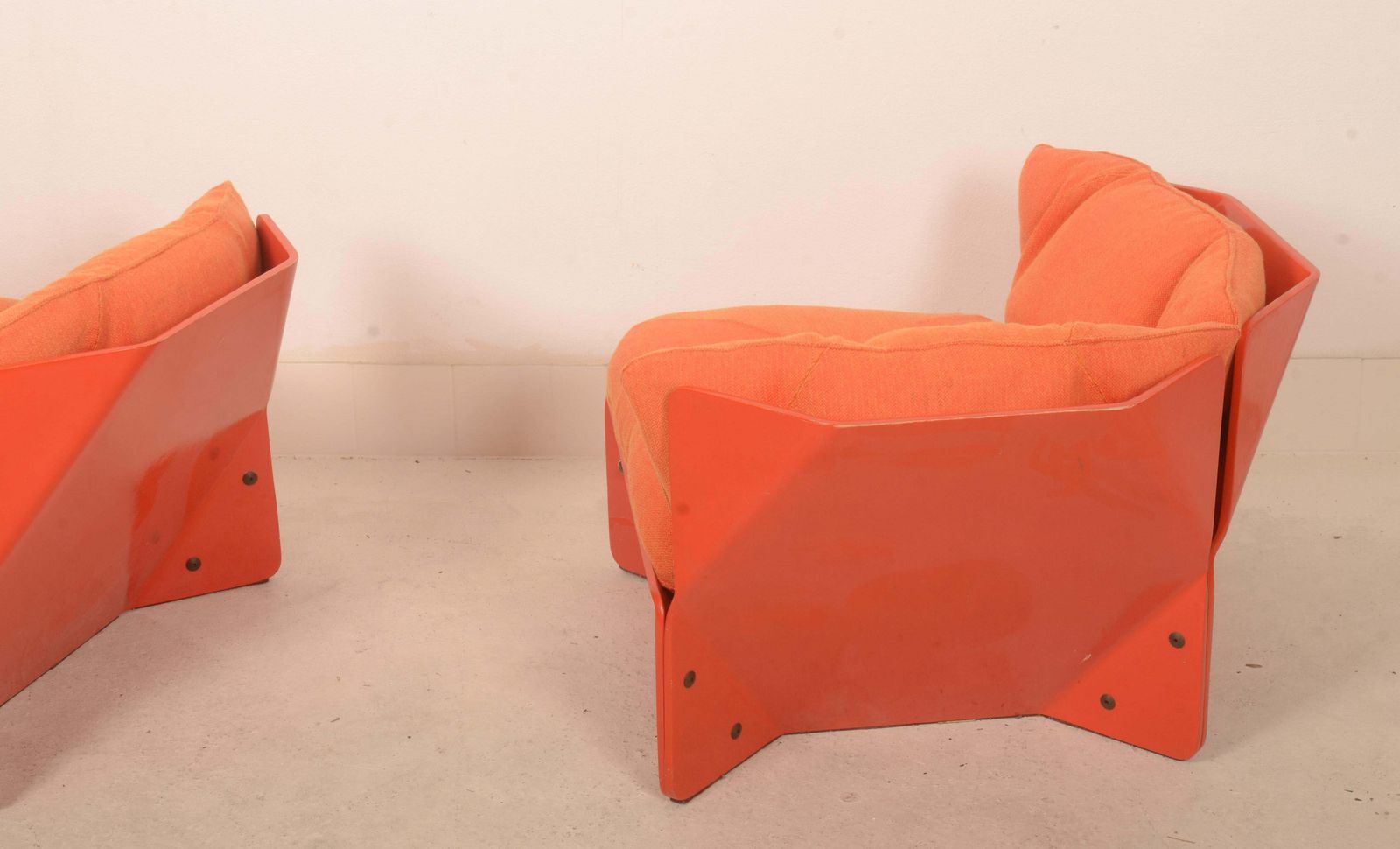 1970s Orange Christensen & Larsen Sofa Or Chairs photo vintage
