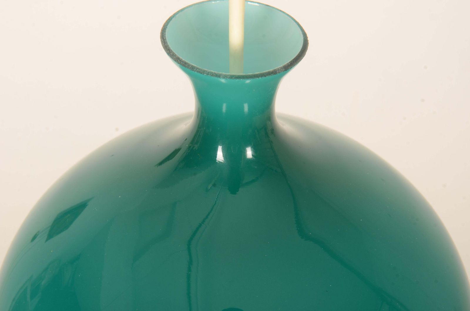 Rare Onion Pendants In Turquoise Glass By Helge Zimdal photo 731.0