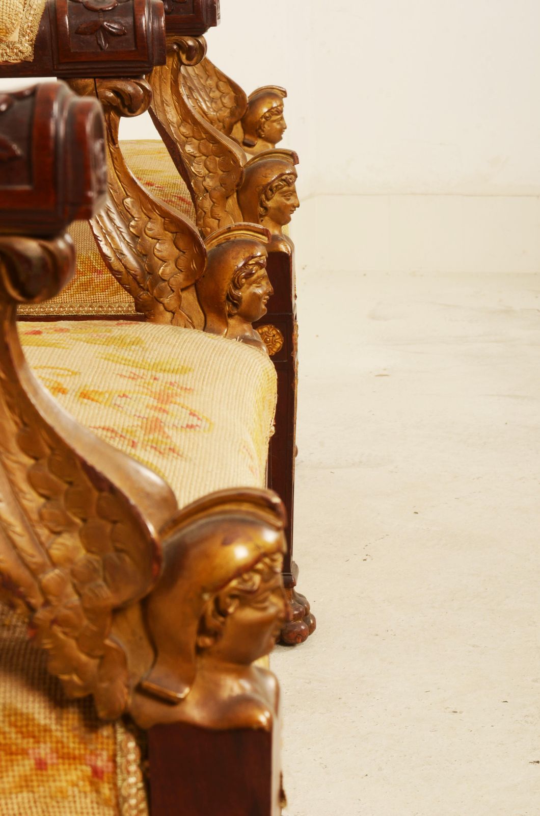 2848.0 Paar Franse Empire-stijl fauteuils photo