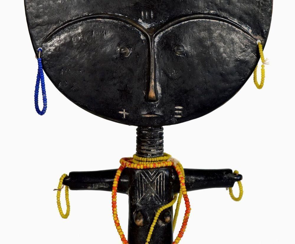 Pair Of African Dolls, Ghana, 20th Century photo vintage