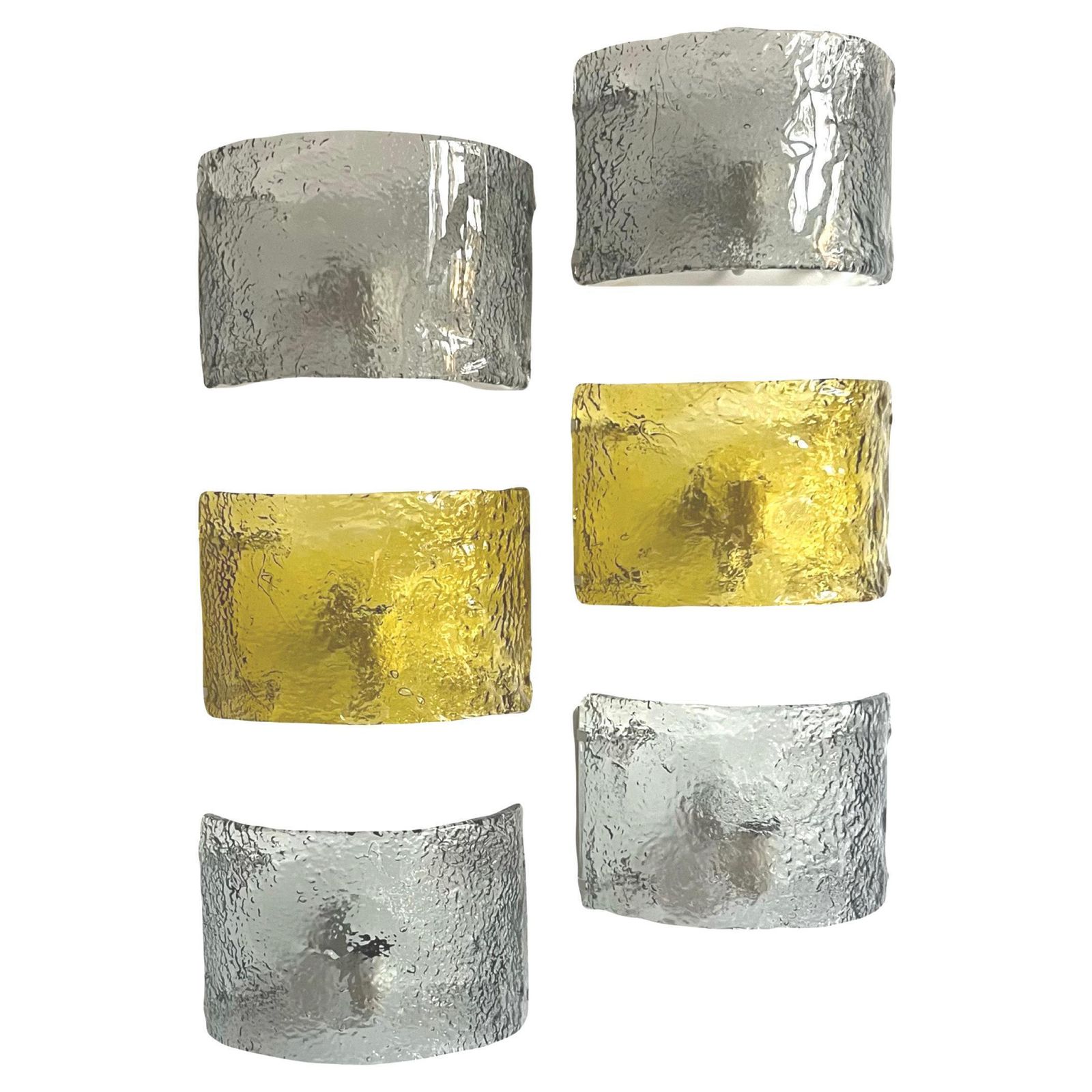 Midcentury Mural Of Murano Wall Sconces By Carlo Nason For Av.Mazzega, 1970s