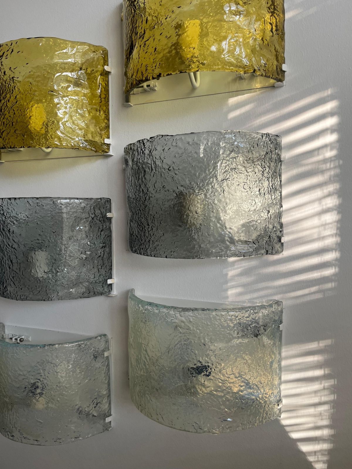 photo buy Midcentury Mural Of Murano Wall Sconces By Carlo Nason For Av.Mazzega, 1970s