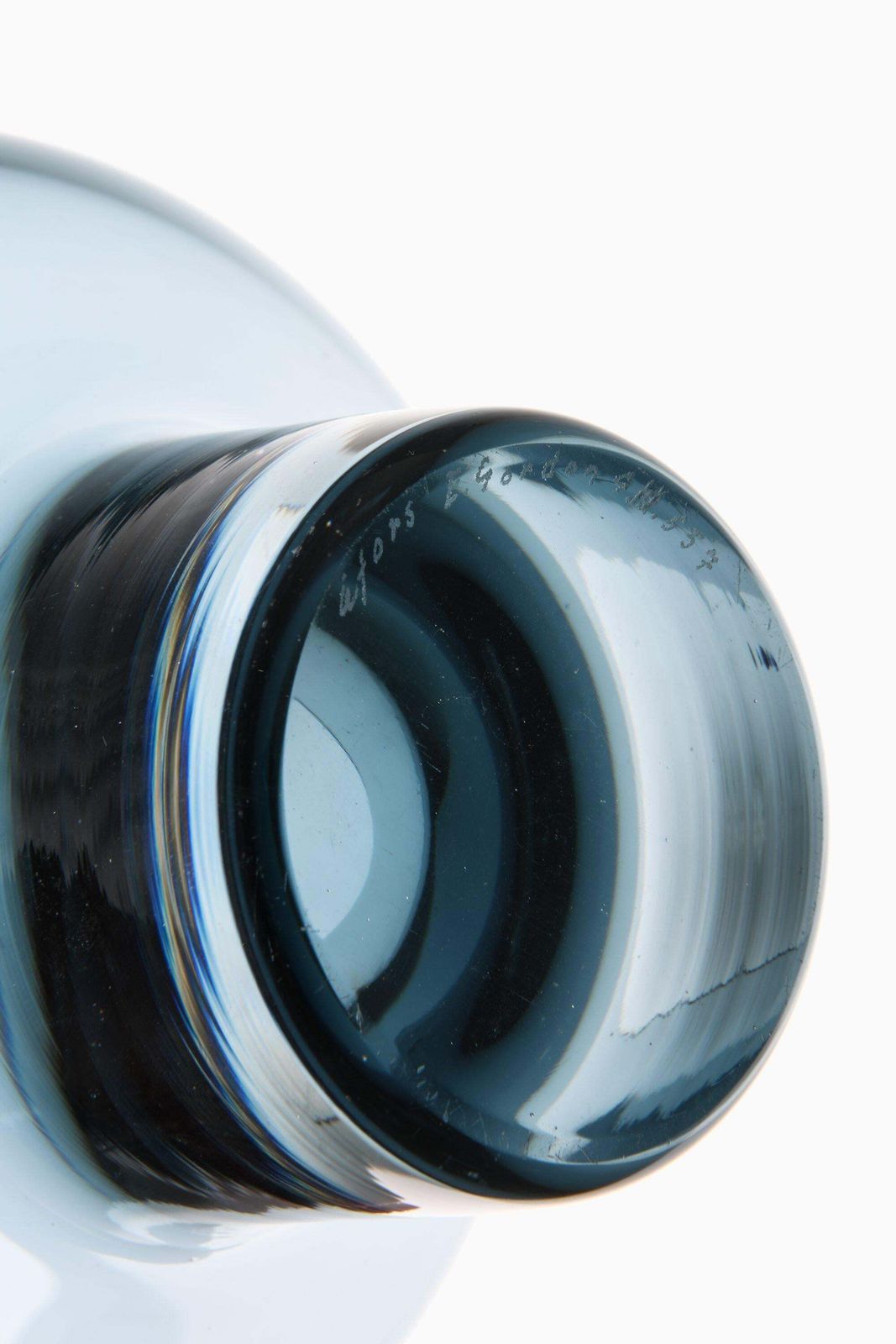 Pair Of Glass Vases By Ernest Gordon, 1960's photo for sale
