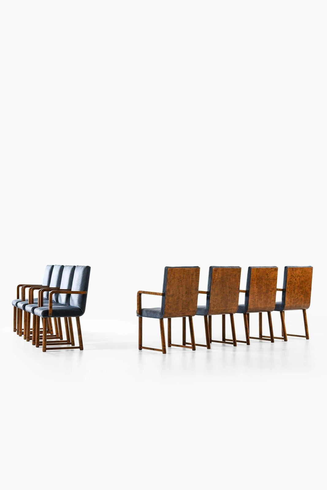 Set Of 8 Armchairs Produced In 1930's In Finland photo for sale