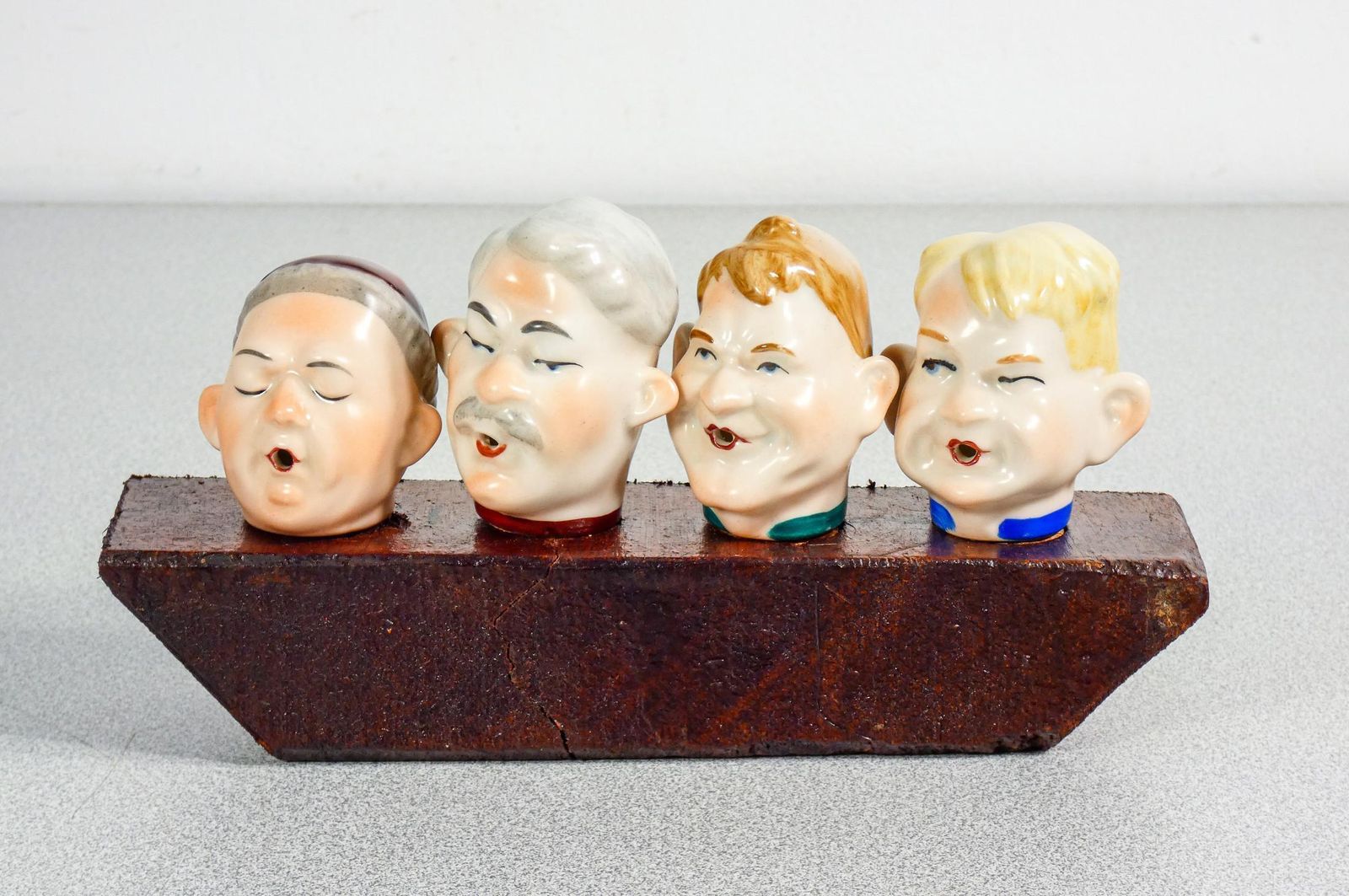 Wagner & Apel Collection Of Four Porcelain And Cork Stopper Versions photo furniture