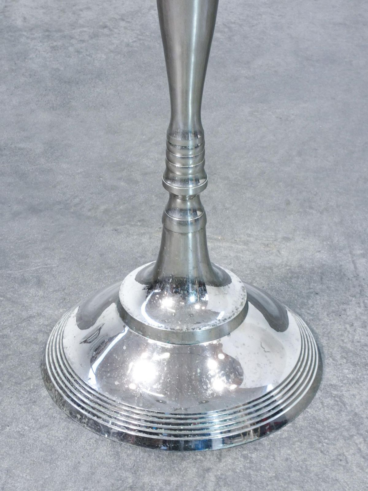 photo for sale Large Floor Candelabra, Five Lumen Metal Torchiere, Louis XVI Style