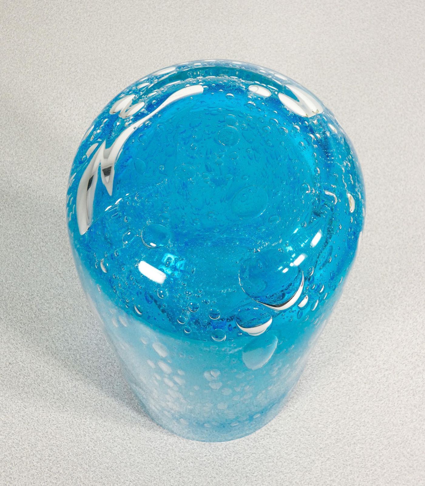 Home Decor Bullicant Blown Glass Vase Signed Alessandro Barbaro. Murano photo