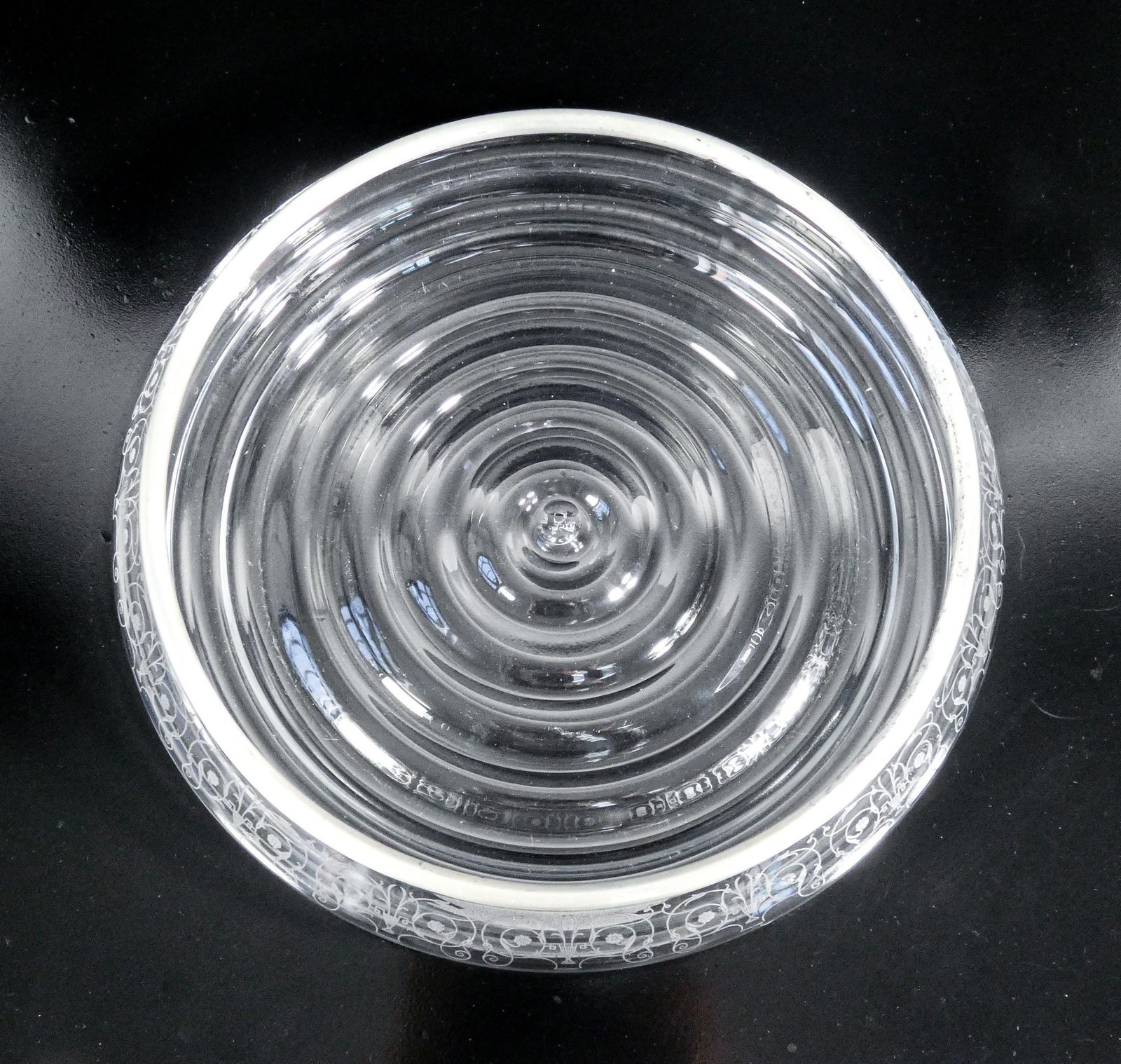 Centerpiece Vase, Fruit Bowl Baccarat Decoration Rohan Silver Rim 800 photo vinterior