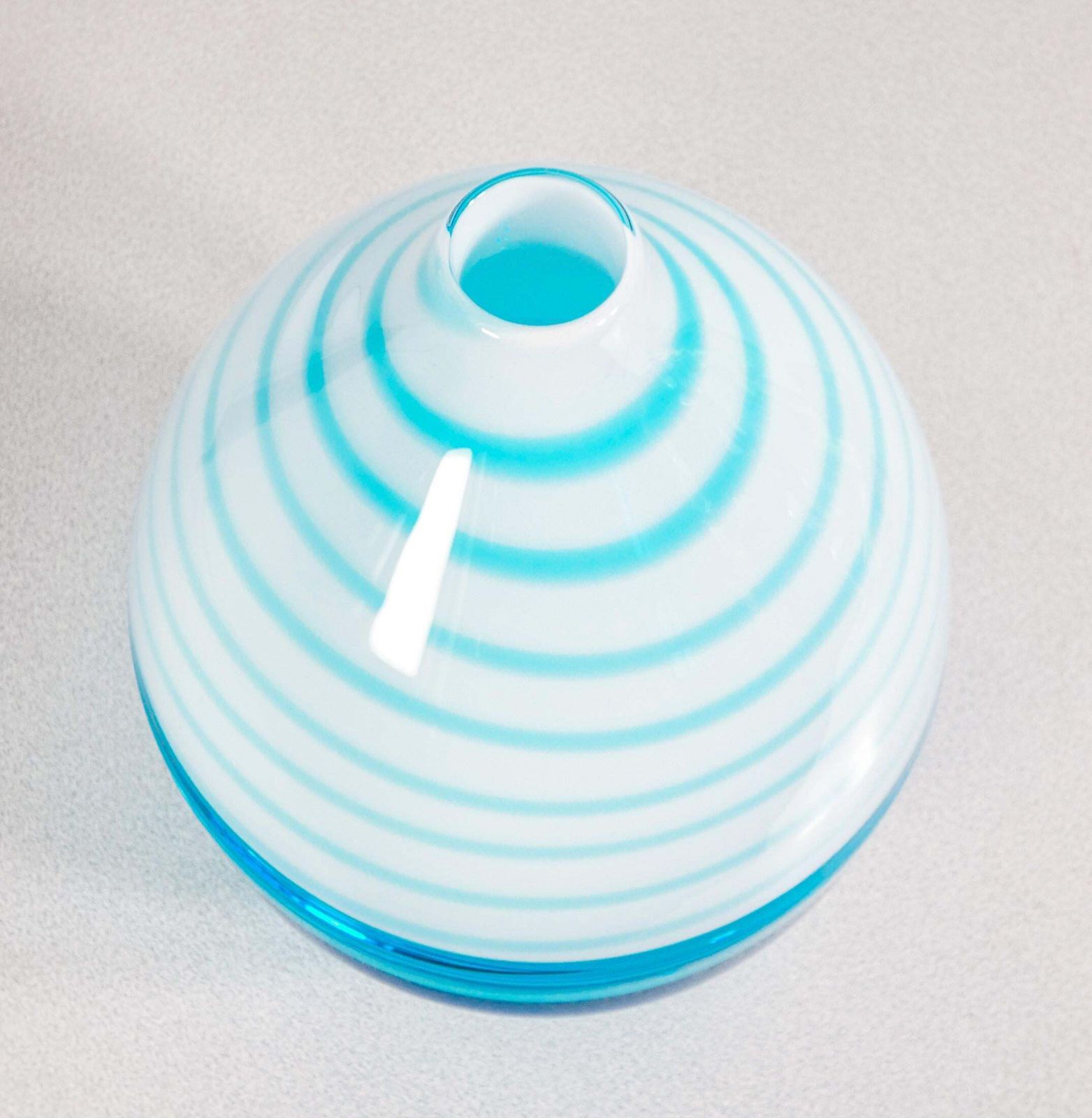 Blown Glass Vase Design Paolo Crepax. Large Blue Version. 1990s photo 456.0