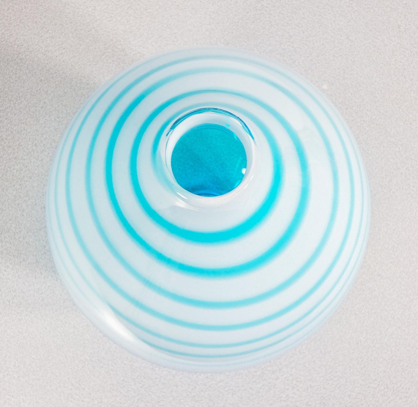 Blown Glass Vase Design Paolo Crepax. Large Blue Version. 1990s photo vinterior