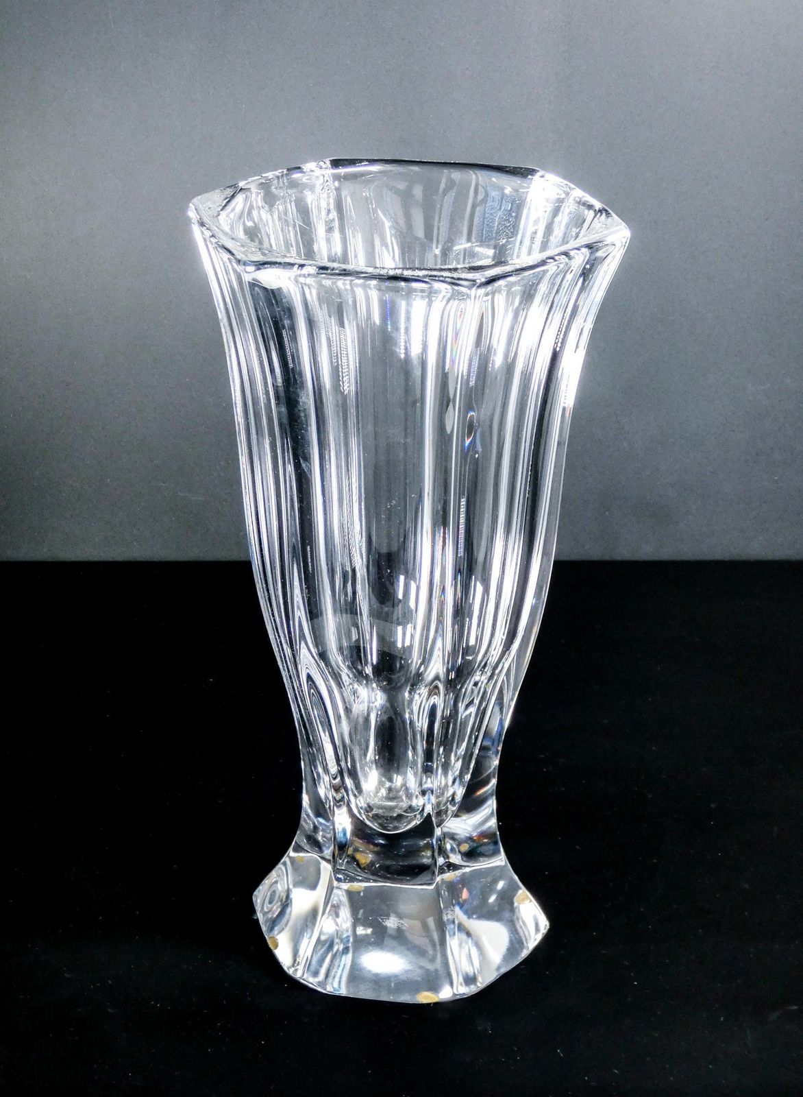 Crystal Vase, Design By Vannes Art, France, 20th C photo furniture