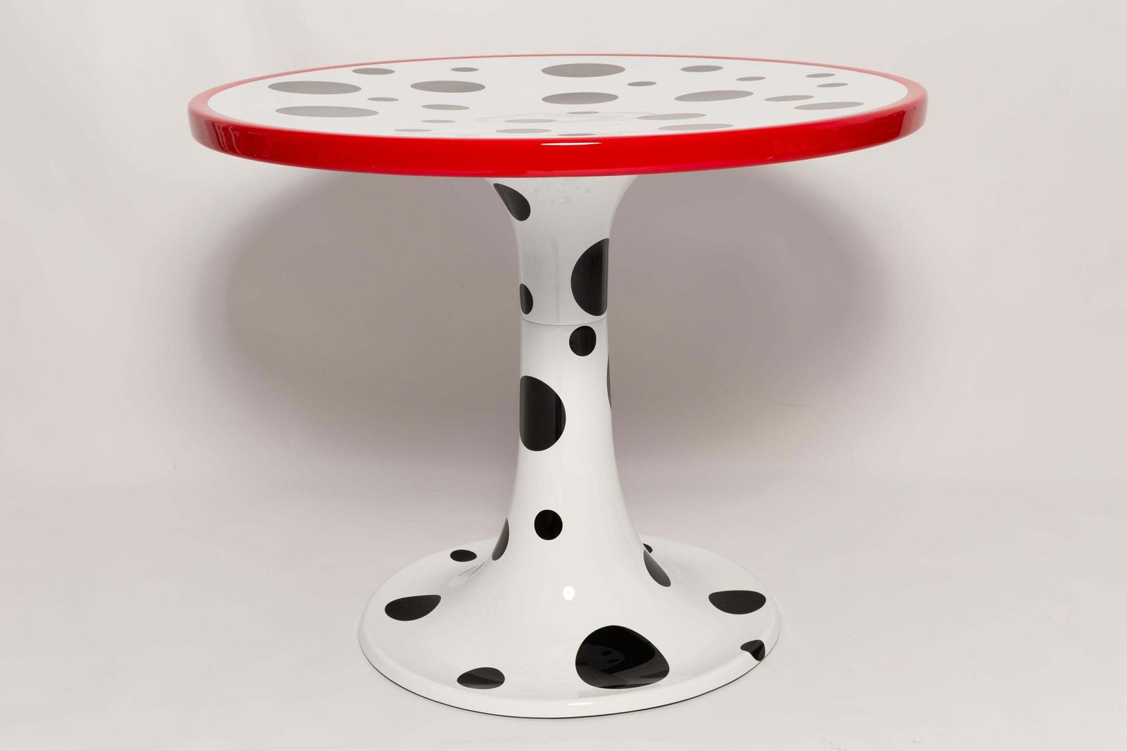 Mid Century Cruella Dalmatian Kangaroo Table, By Ernst Moeckl, Germany, 1968 photo for sale