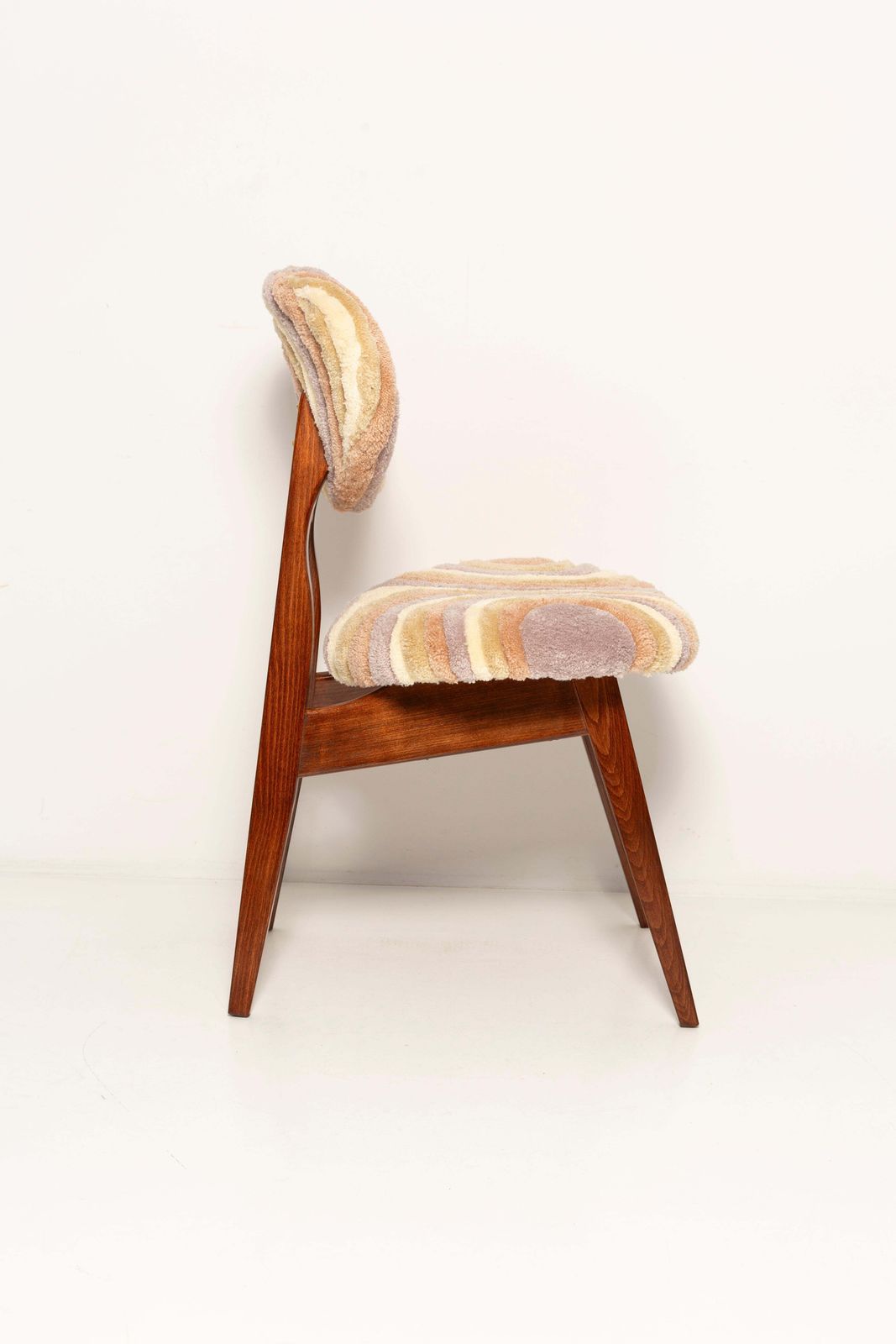 Mid Century Mushroom Chair, Handgeknoopte Beige Wollen Bekleding, Europa, Jaren 1960 photo 1679.0