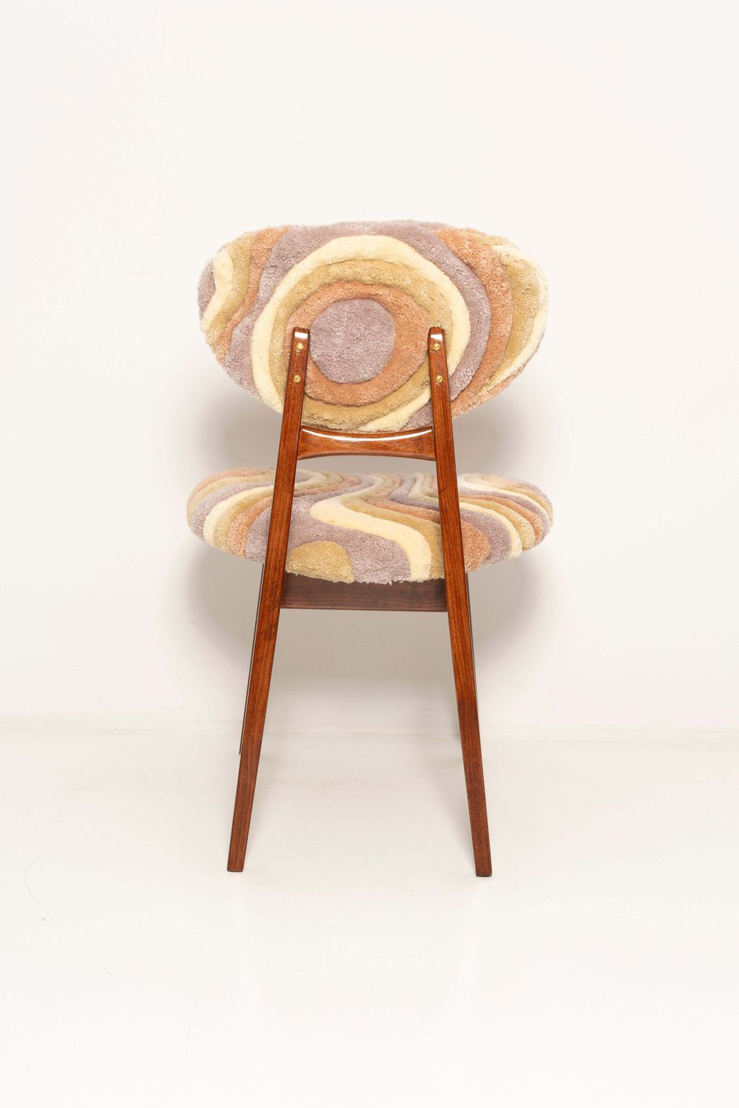 Mid Century Mushroom Chair, Hand Tufting Beige Wool, Europe, 1960s photo vintage