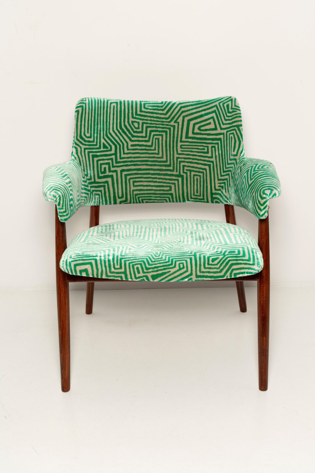 photo buy Set Of Six Mid Century Armchairs, Dedar Jamu Jungle, Type B 6148, Europe, 1960s