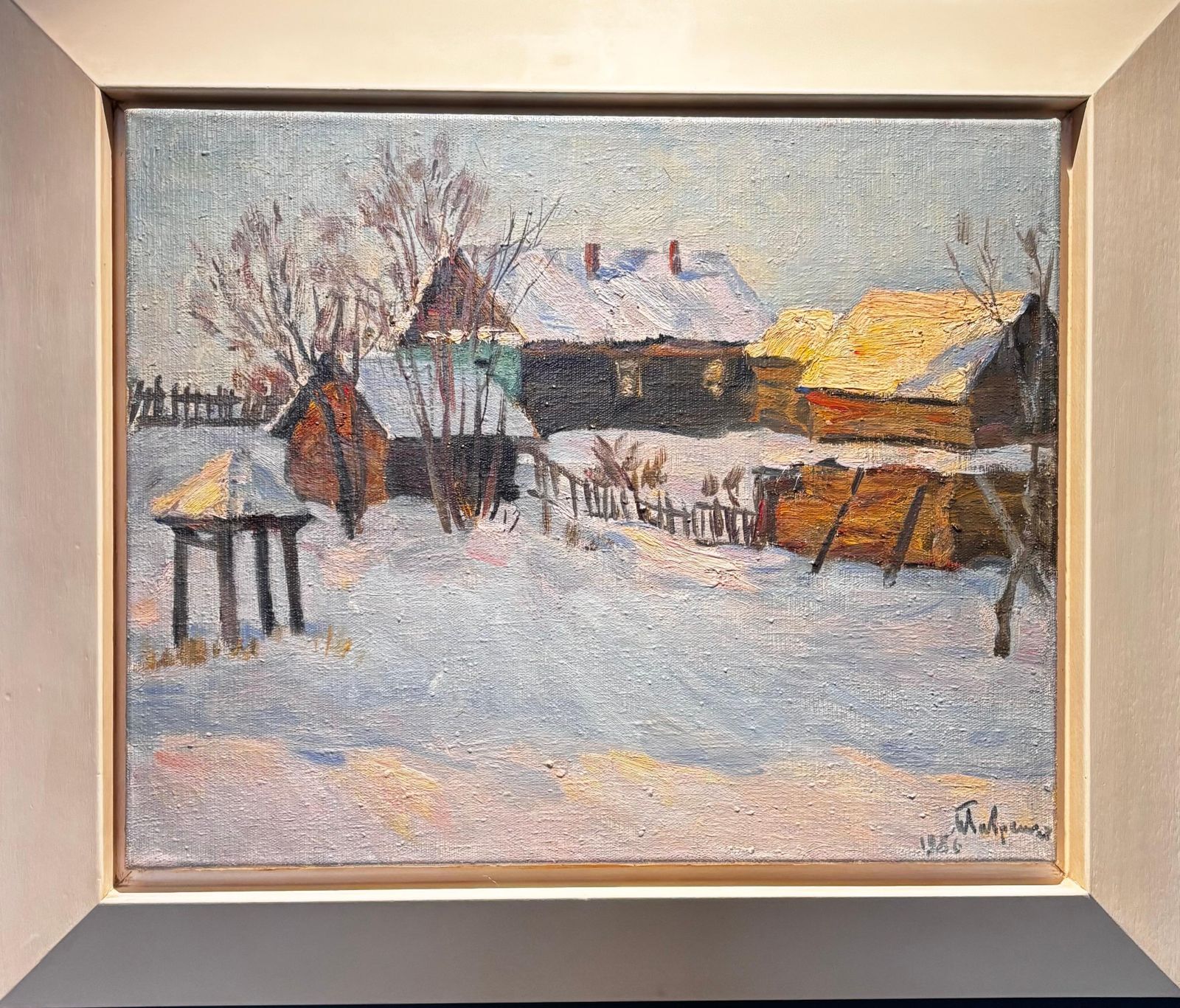 Boris Lavrenkoluce Serale  Olio Su Tela  55 X 45 19851986