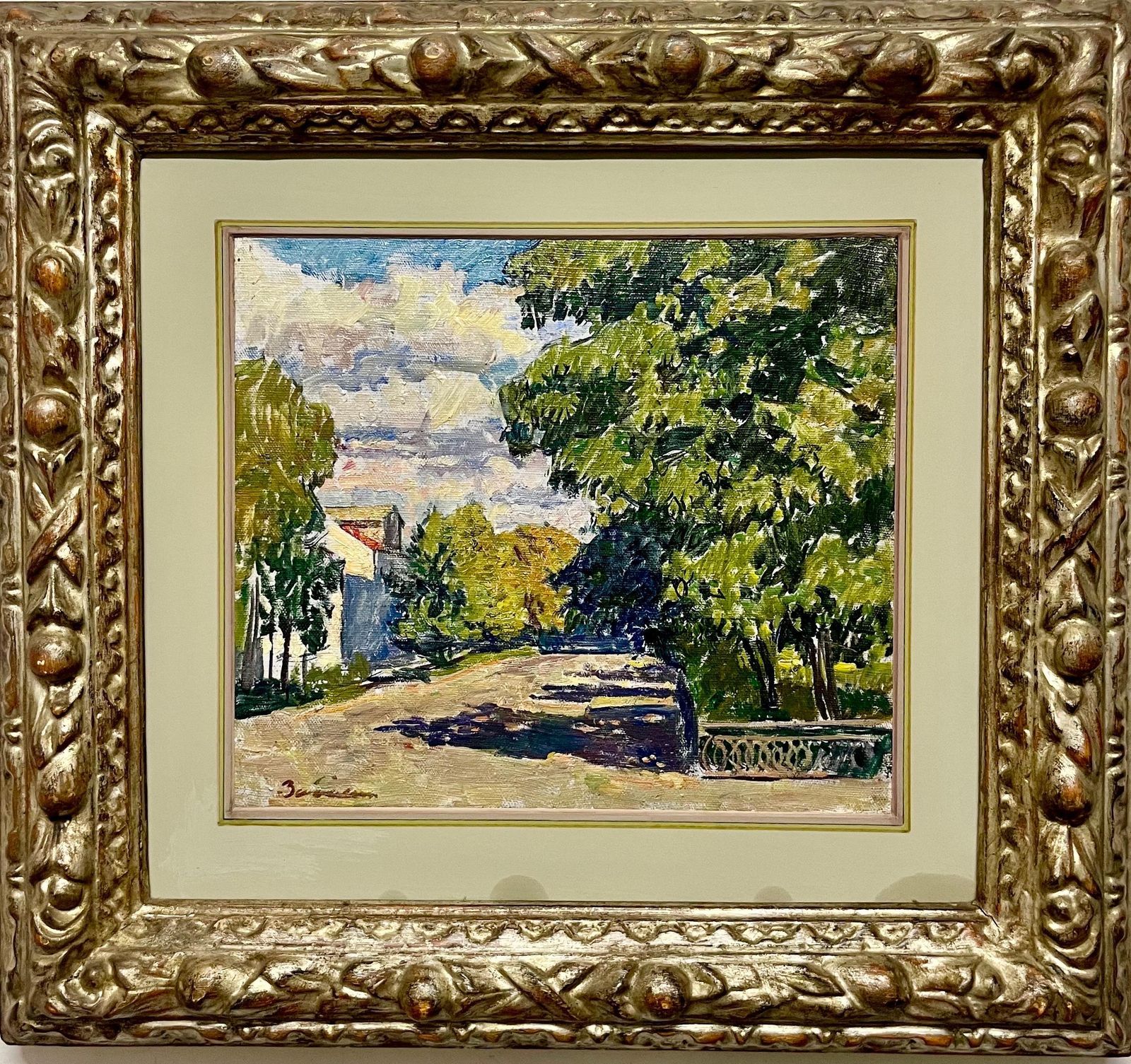 Vyacheslav Zabelin"Sunny Day"  Landscape  Oil  Cm. 40 X 39   19701970