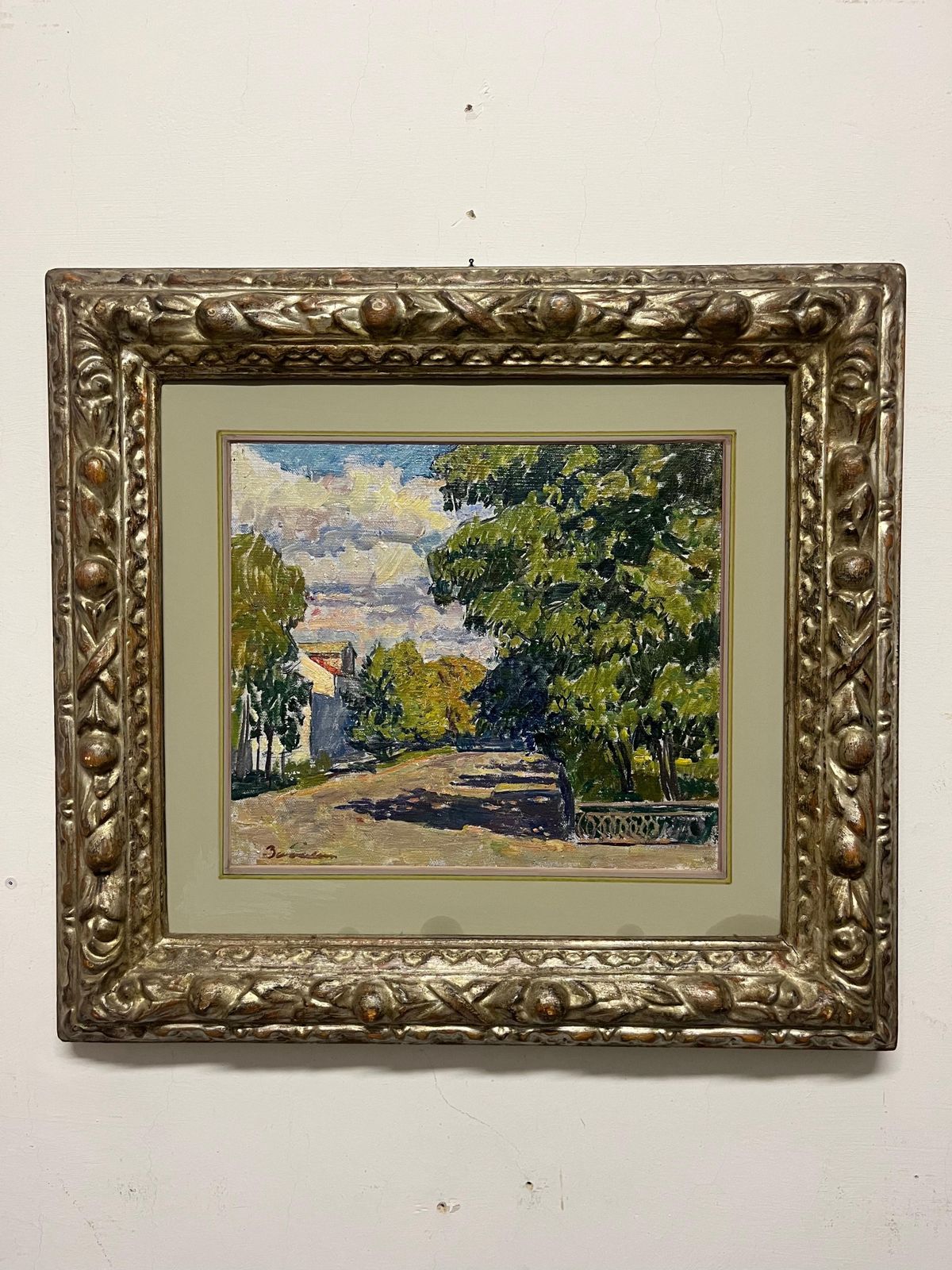 Vyacheslav Zabelin"Sunny Day"  Landscape  Oil  Cm. 40 X 39   19701970 photo for sale