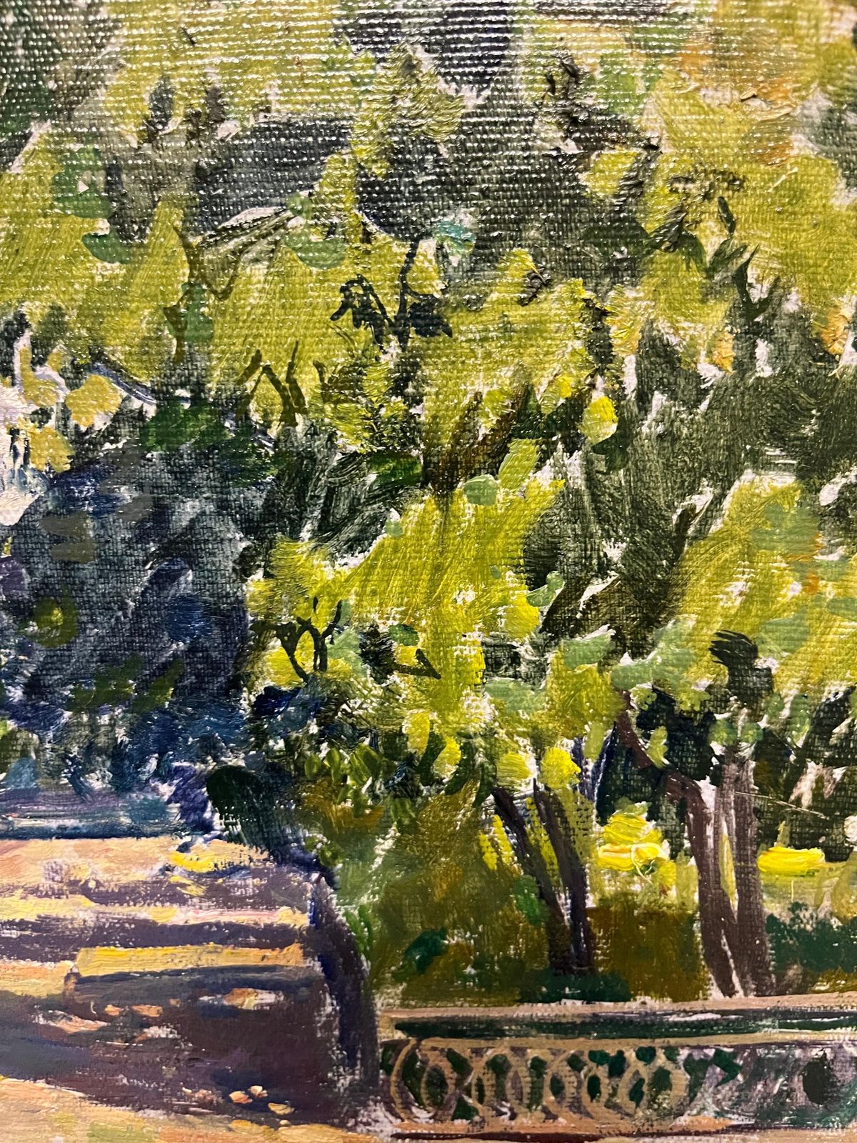 Vyacheslav Zabelin"Sunny Day"  Landscape  Oil  Cm. 40 X 39   19701970 photo buy