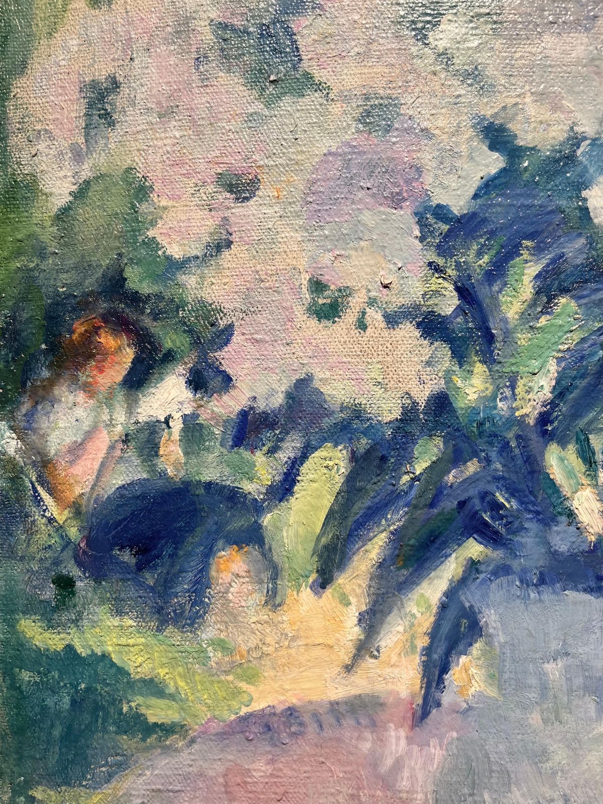 Olga Bogaevskaja"Bouquet, Light Blue" Oil Cm45 X 551983 photo furniture