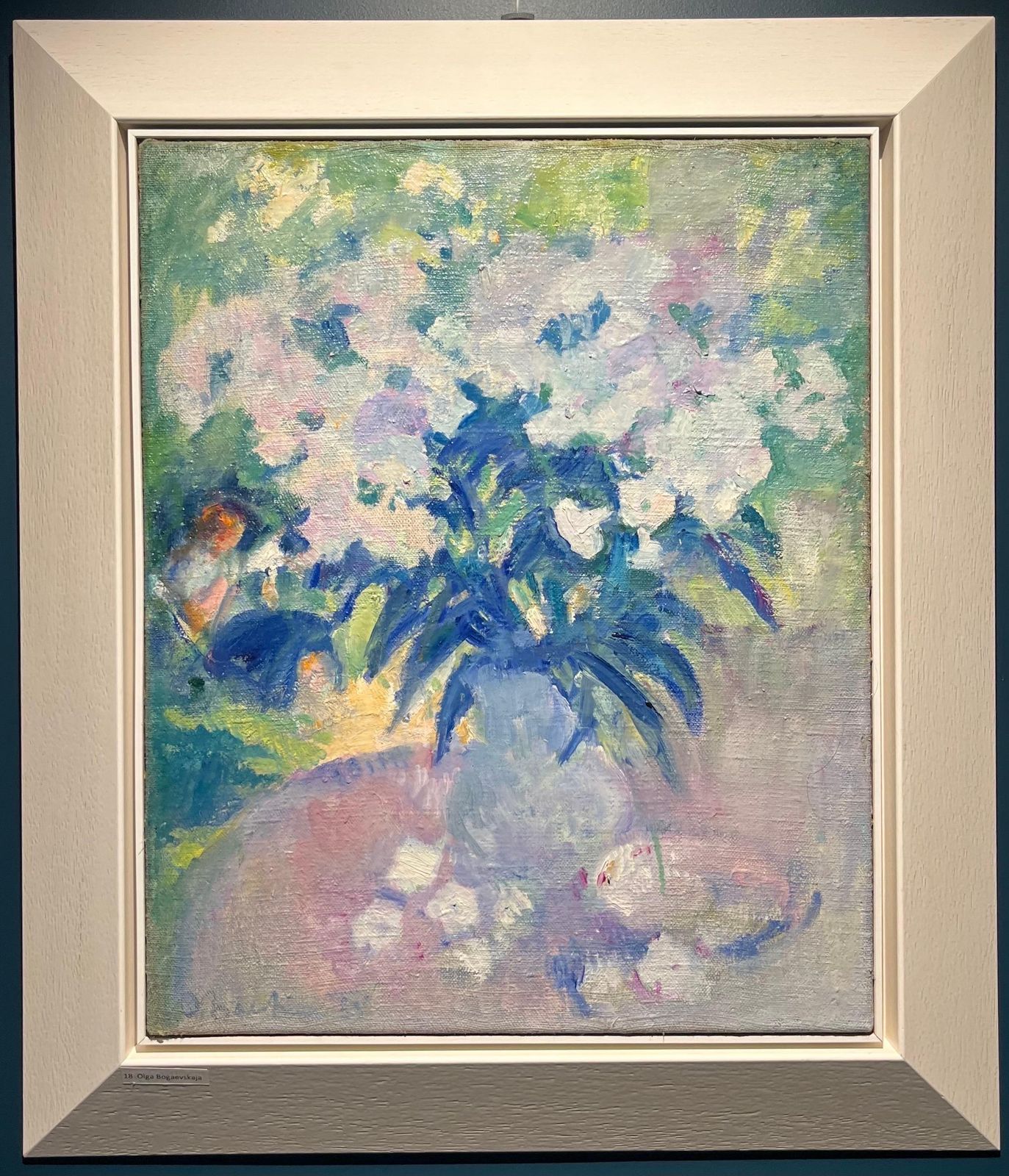 Olga Bogaevskaja"Bouquet, Light Blue" Oil Cm45 X 551983 photo for sale