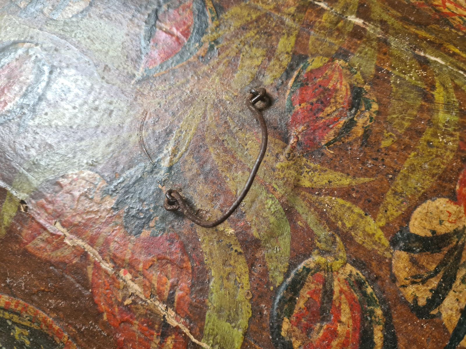1550.0 Unknownwedding Chest Of Corinne De Blaru, French 19th Century Folk Art Painted1840s photo