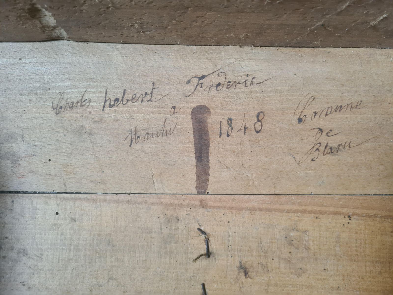 photo vintage Unknownwedding Chest Of Corinne De Blaru, French 19th Century Folk Art Painted1840s