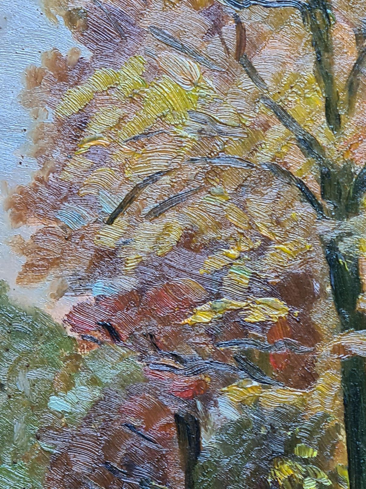 Georges Guerinfrench Impressionist Barbizon School Landscape, Autumn Glory And Azeleas1937 photo vintage