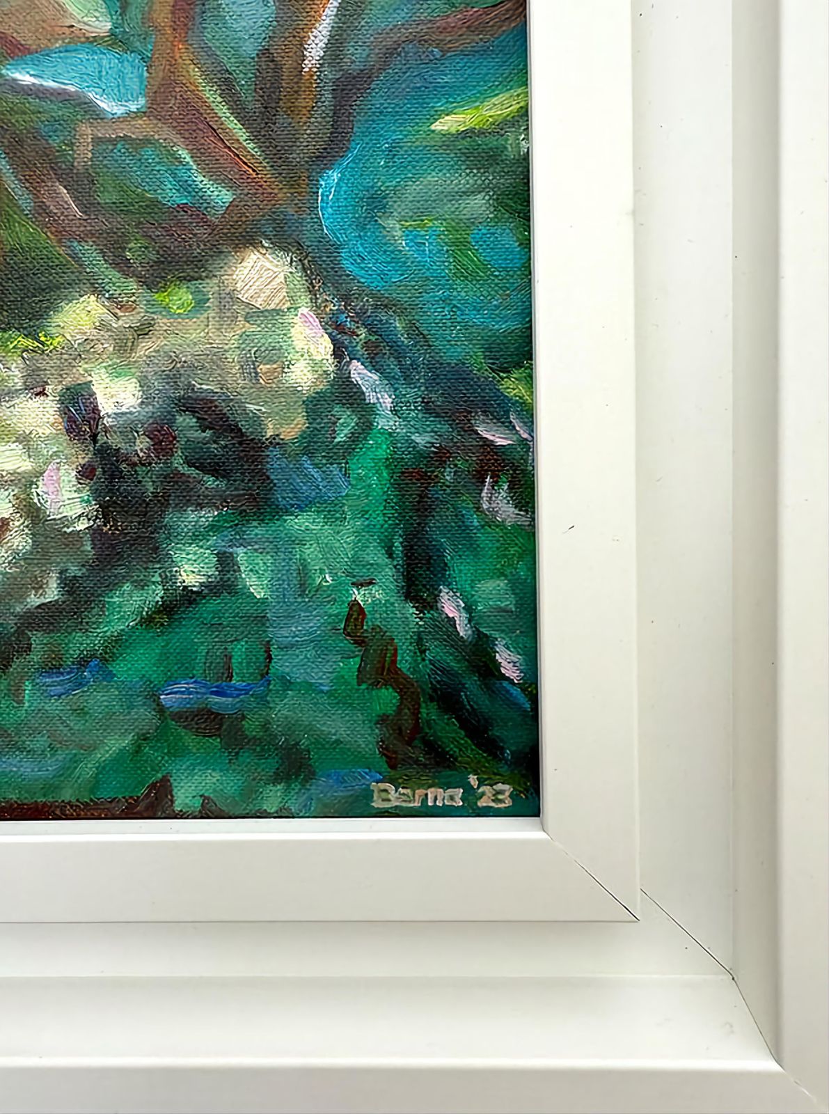 Bernadette Van Baarsen Contemporary Expressionist Oil On Linen. 'Chêne De Bastigales'.2023 photo 626.0