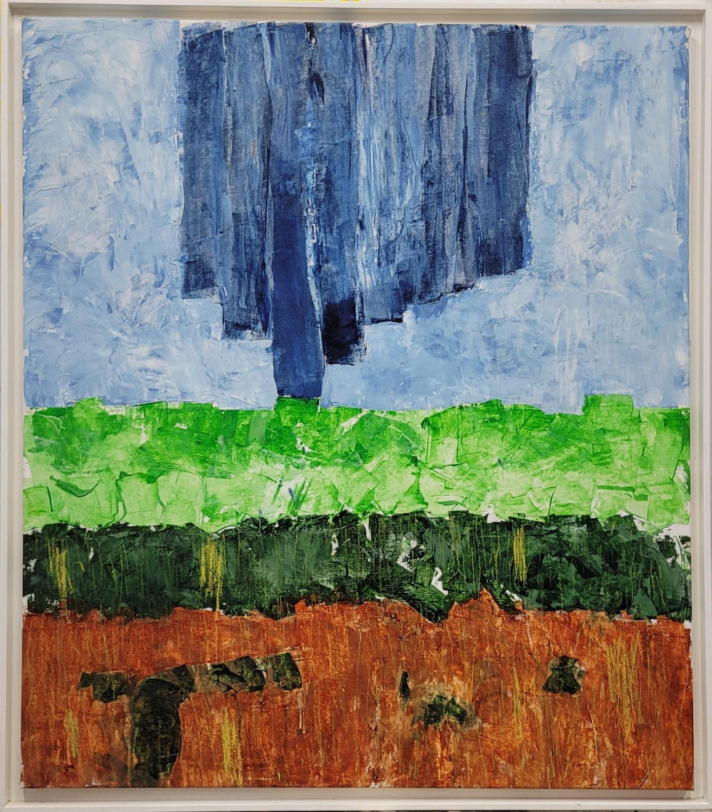 Christian Manoury Contemporary Abstract Expressionist Color Field Landscape.  Les Champs Xi.2020