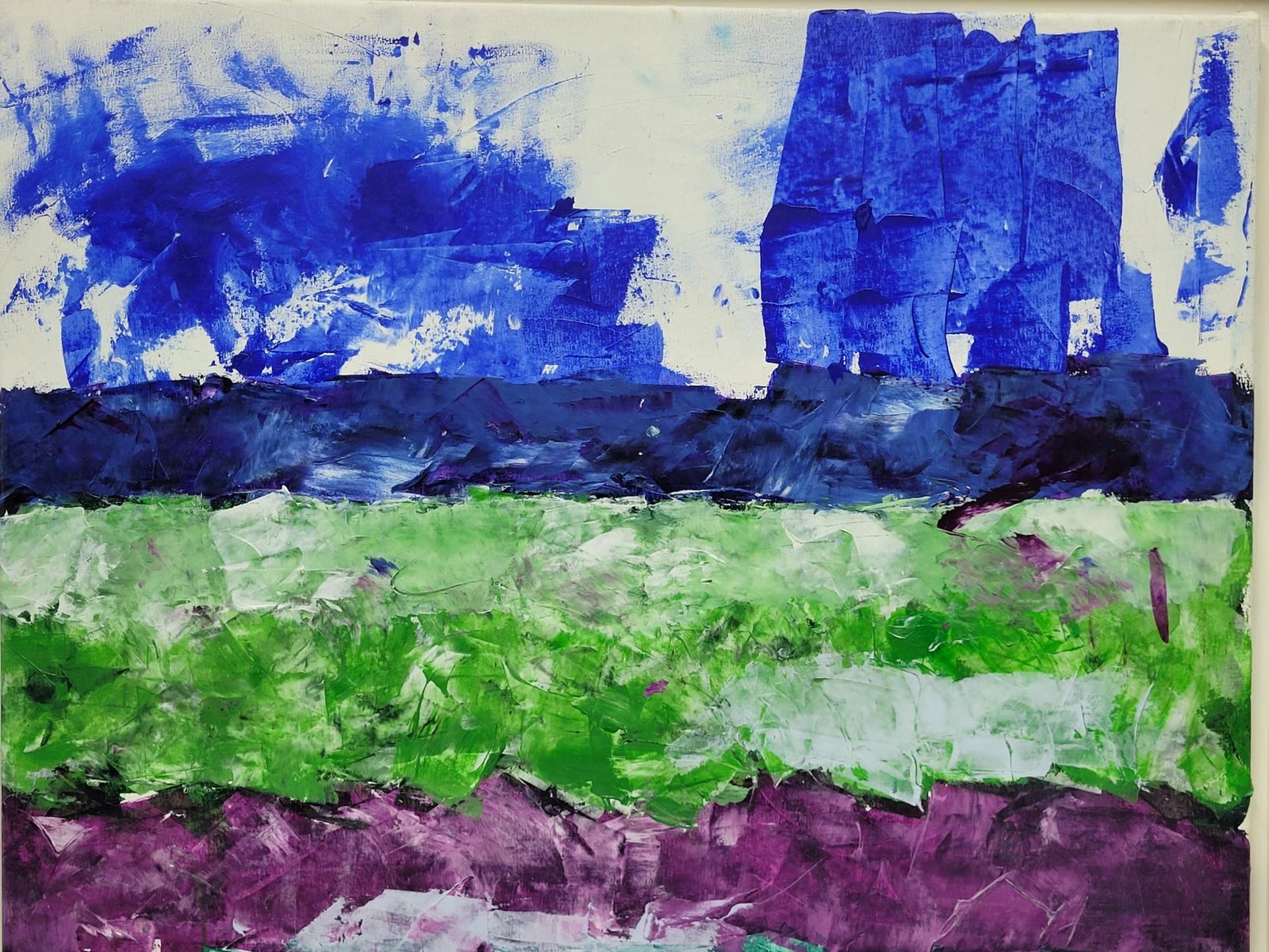 Christian Manoury Contemporary Abstract Expressionist Color Field Acrylic On Canvas. Les Champs X.2020 photo Art