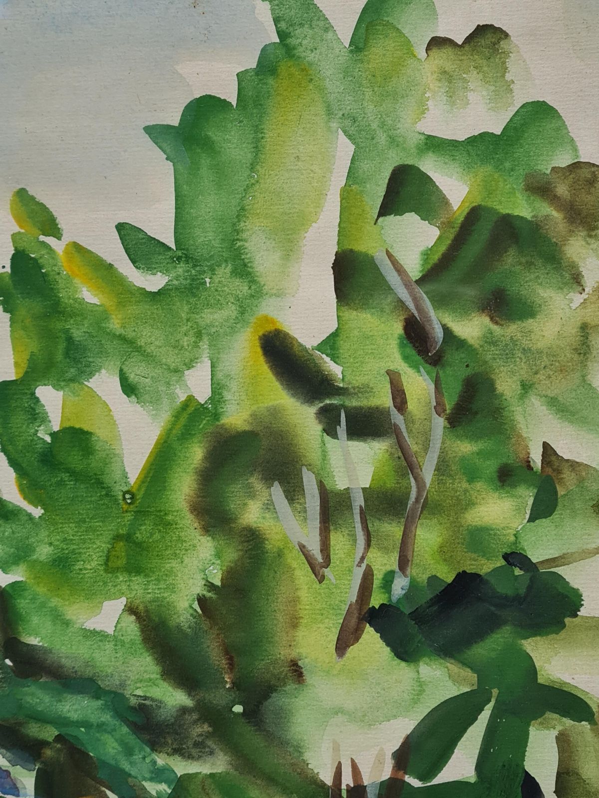 Minette Dropsymid 20th Century French Landscape, Watercolour, The Bastide photo 430.0
