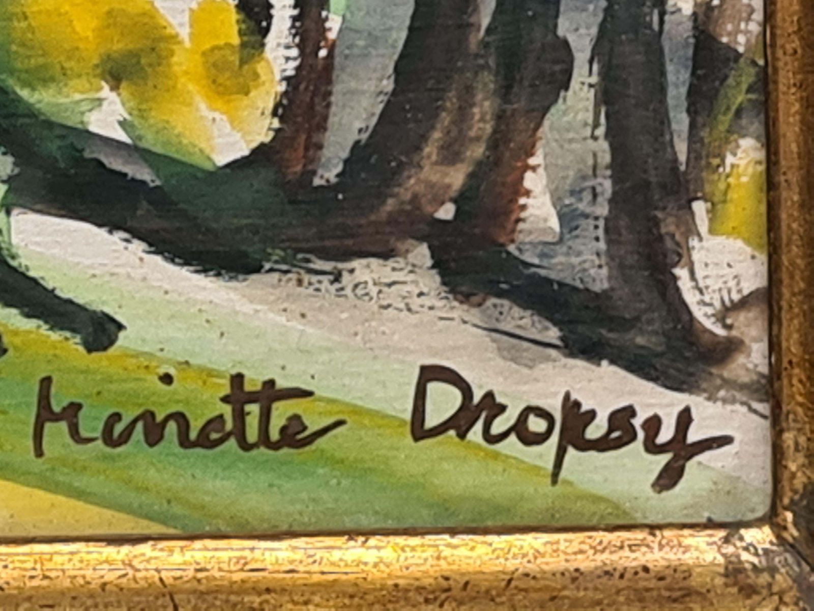 photo furniture Minette Dropsymid 20th Century French Landscape, Watercolour, The Bastide