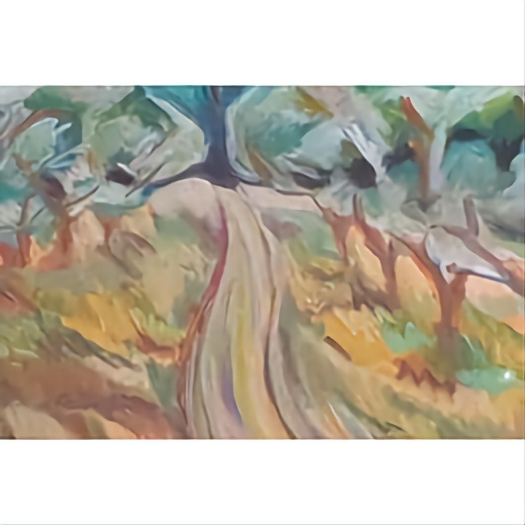 Bernadette Van Baarsen 'Le Chemin Privé B'. Contemporary Fauvist Pastel Landscape.2023 photo for sale