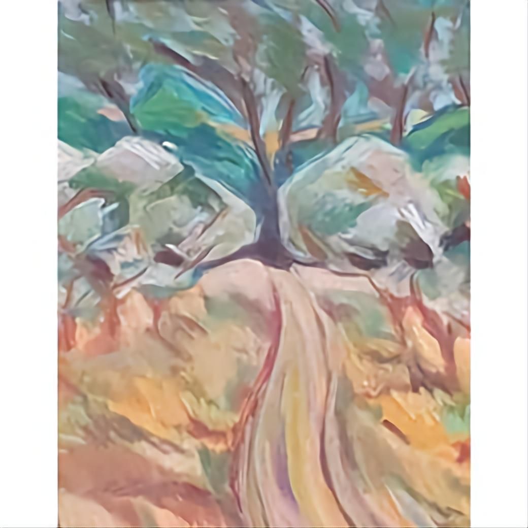 Bernadette Van Baarsen 'Le Chemin Privé B'. Contemporary Fauvist Pastel Landscape.2023 photo Art