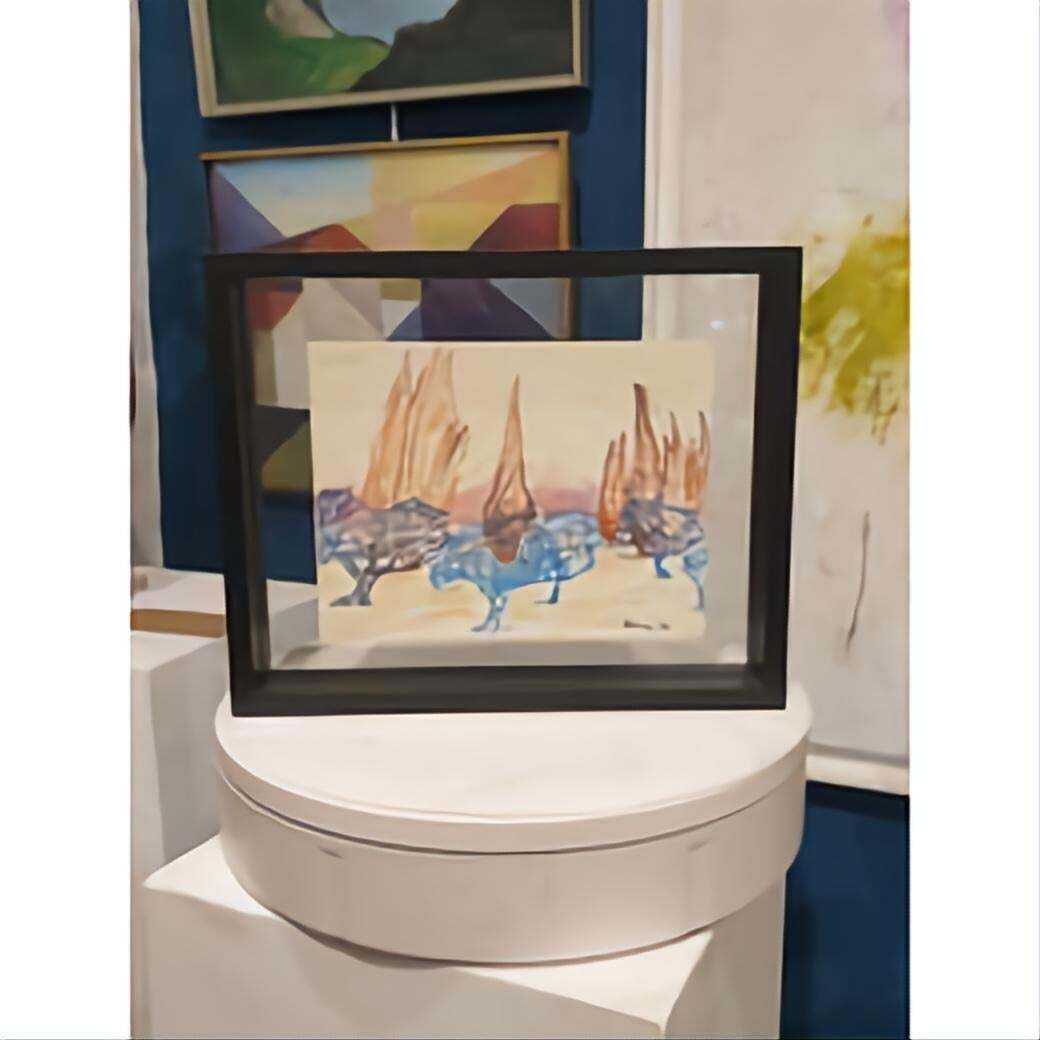 photo furniture Bernadette Van Baarsen 'Saint Jean No.5' Contemporary Fauvist Pastel.2022