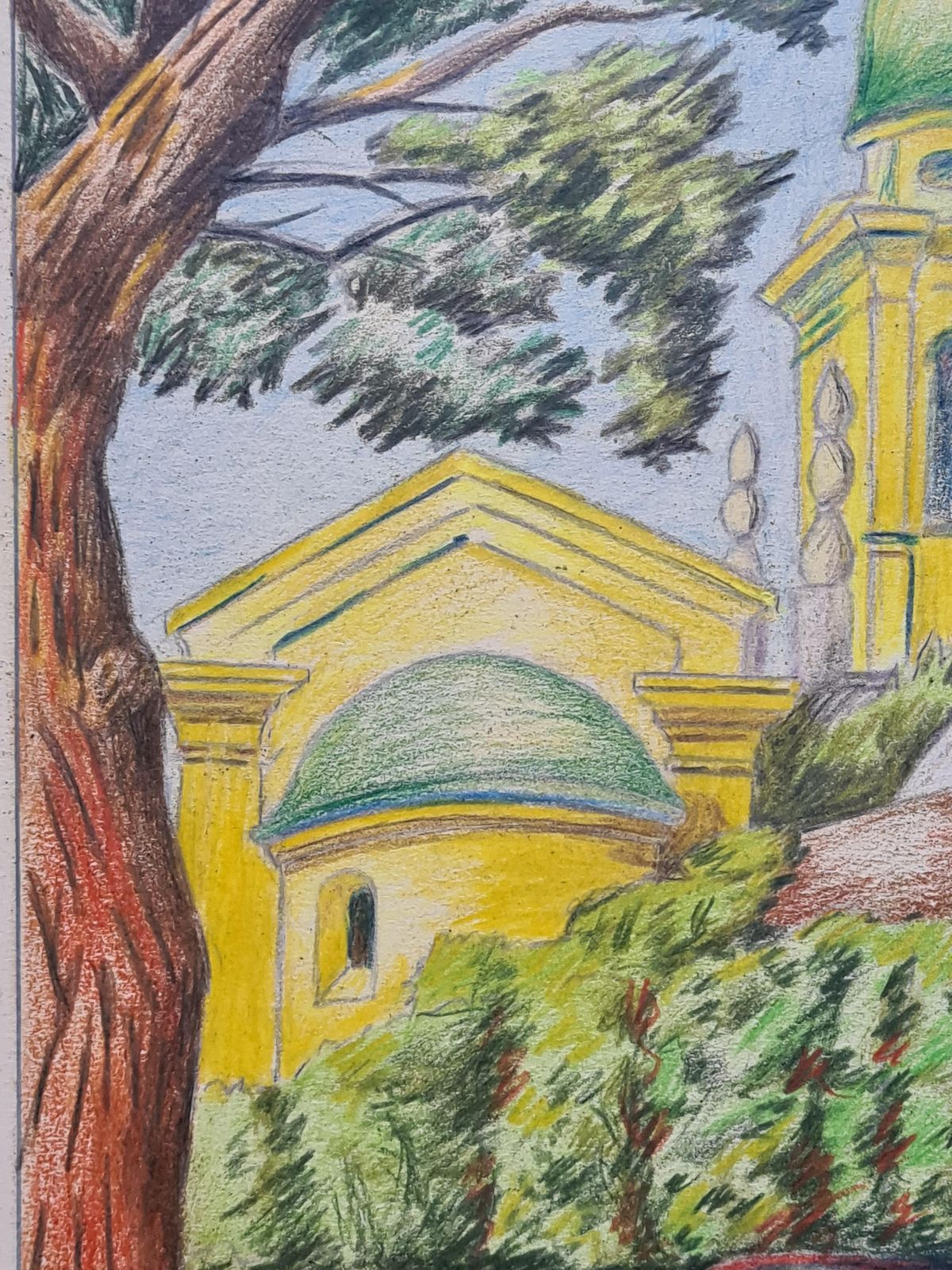 French Mid Century Drawing, 'Ligne Claire' After Hergé, Nice, South Of France1969 photo vinterior