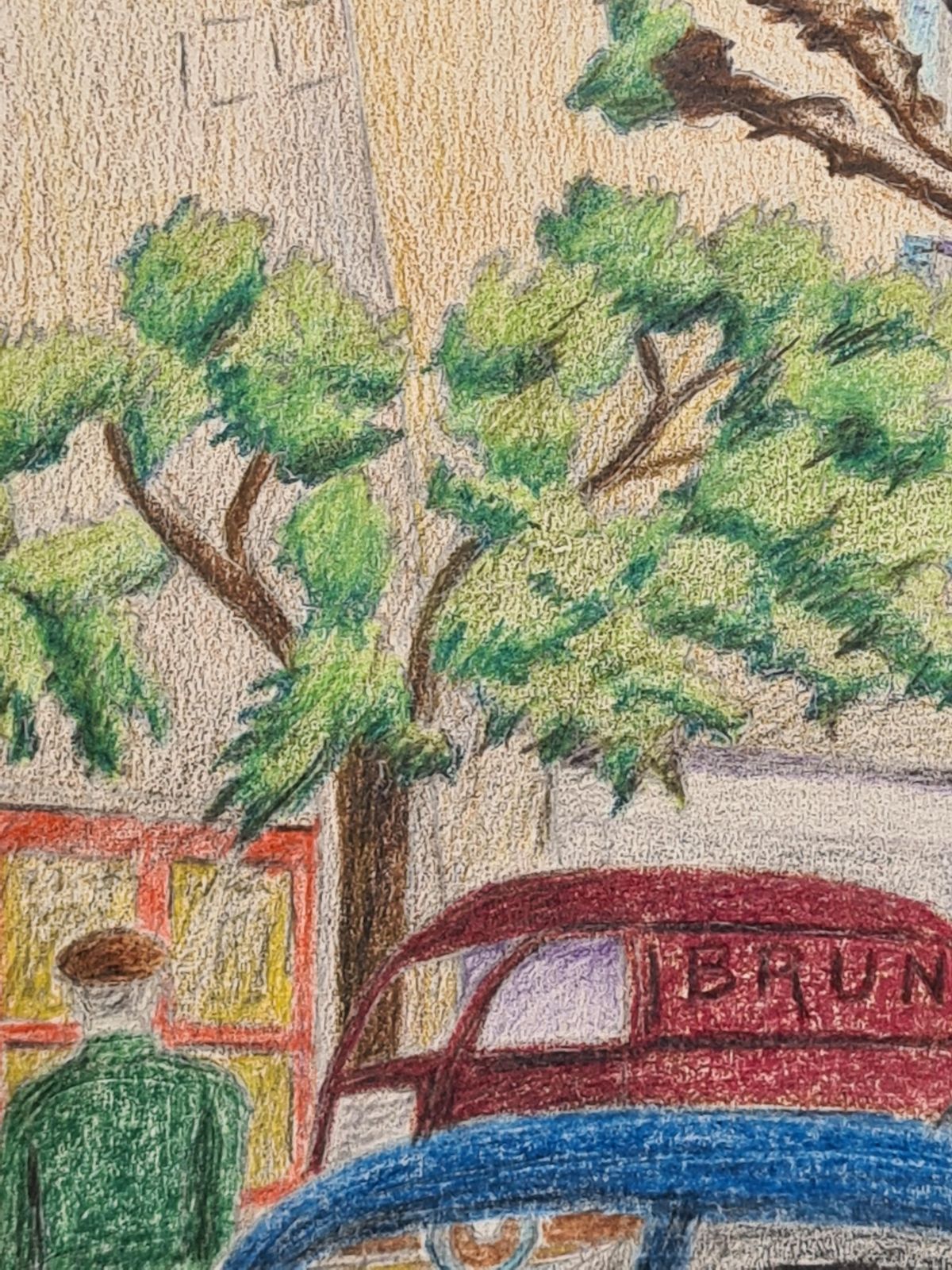 photo furniture Pair Of French Mid Century Drawings, 'Ligne Claire' After Hergé, Grasse And Nice1969