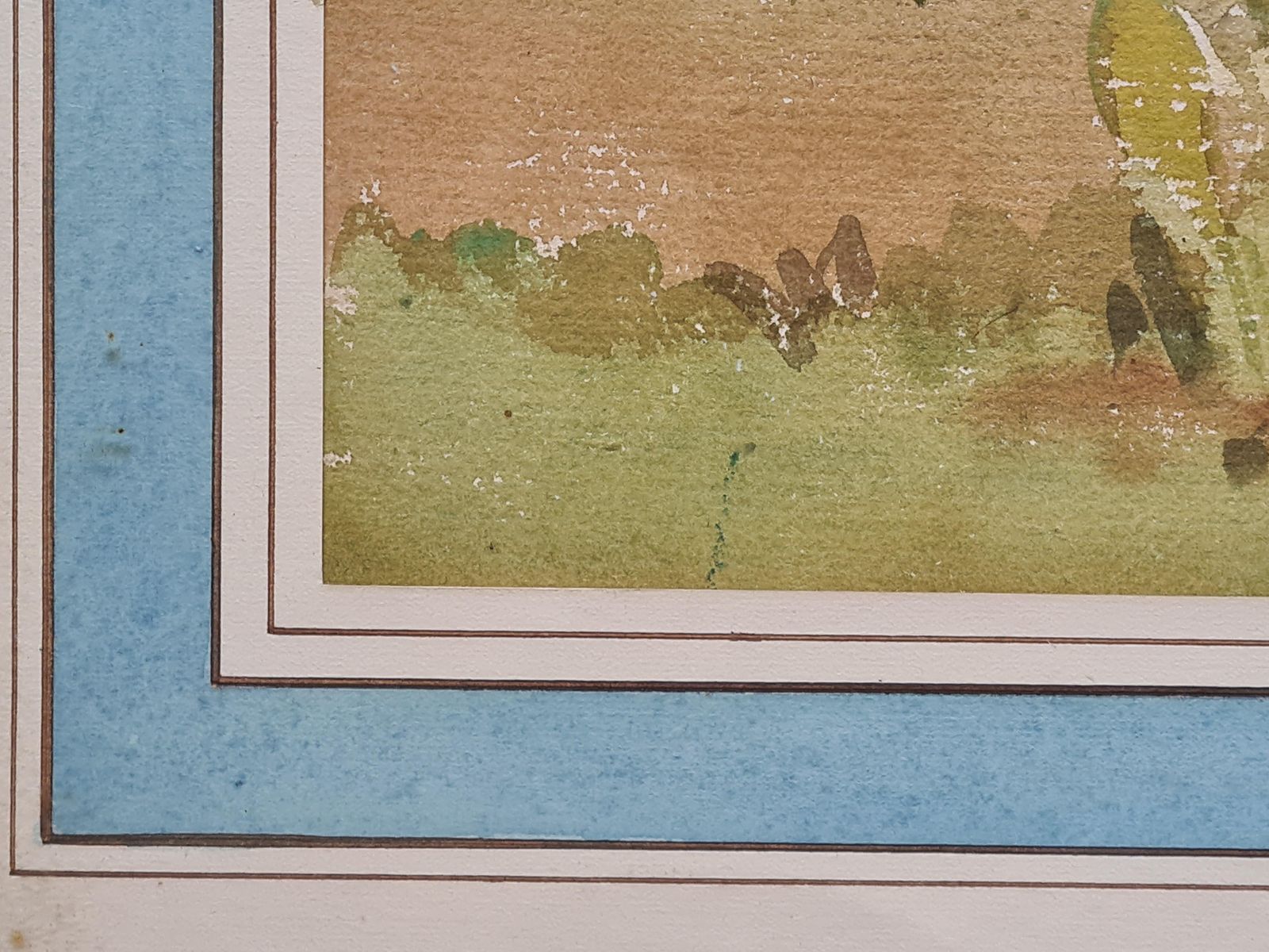 photo for sale Impressionist Mediterranean Garden In Summer. Gouache & Watercolour On Paper By Songa