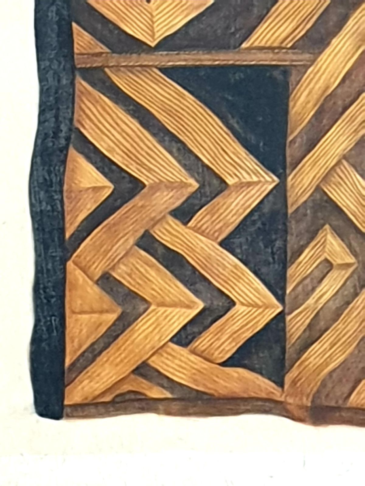 La Roche Laffitte, Painting Of An Antique Caucasian 'Kuba' Tribal Item, Watercolour On Silk photo for sale