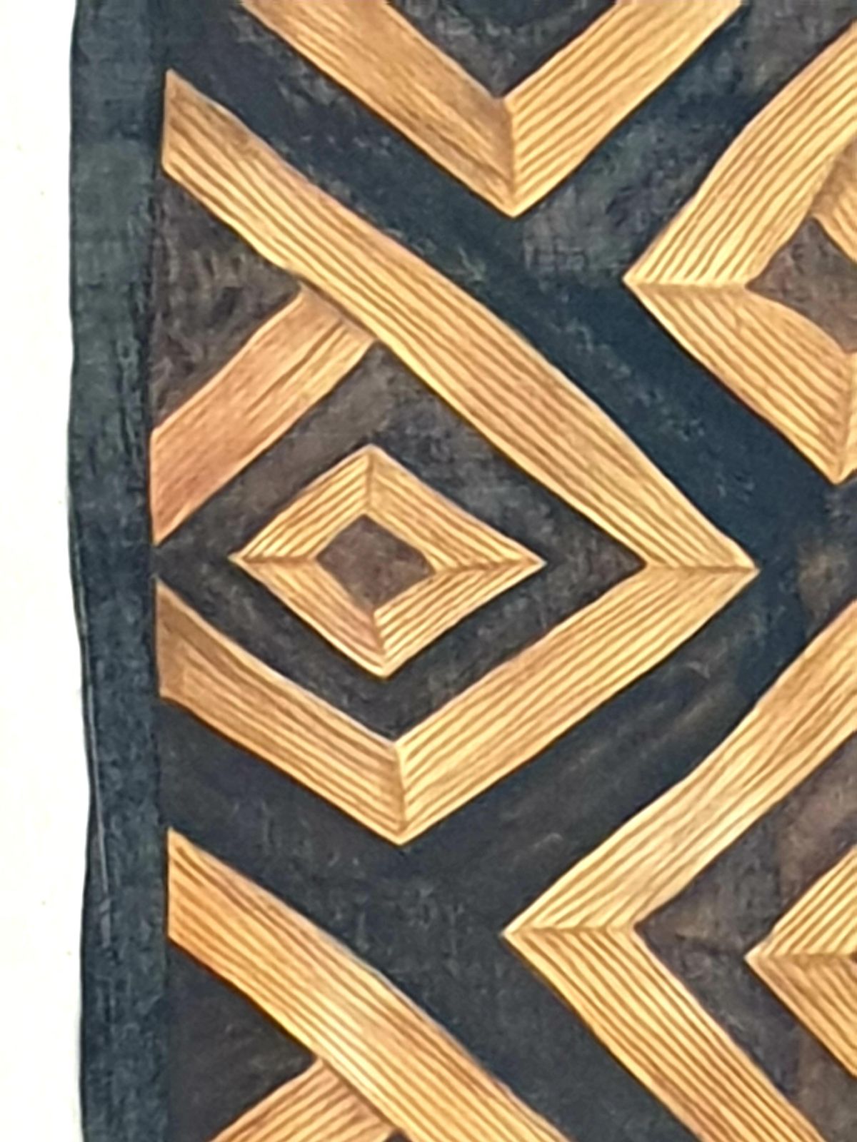 La Roche Laffitte, Painting Of An Antique Caucasian 'Kuba' Tribal Item, Watercolour On Silk photo Art