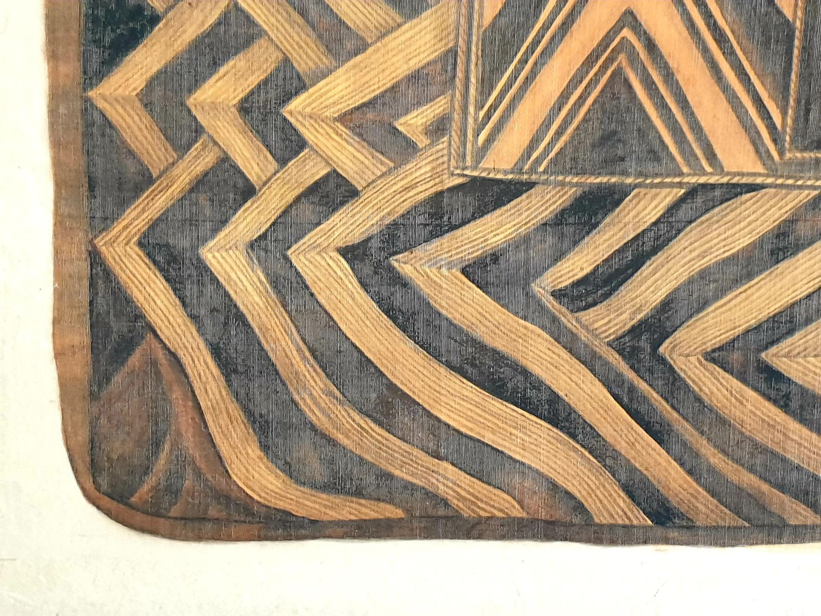 La Roche Laffitte, Painting Of An Antique Caucasian 'Kuba' Tribal Item, Watercolour On Silk photo buy