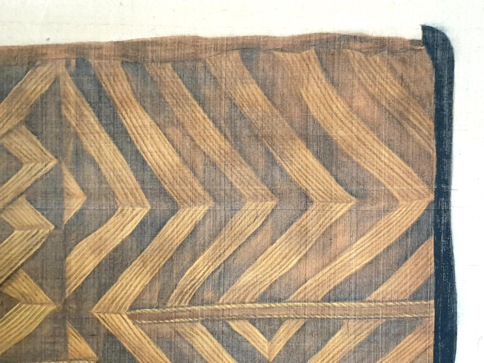 La Roche Laffitte, Painting Of An Antique Caucasian 'Kuba' Tribal Item, Watercolour On Silk photo vintage