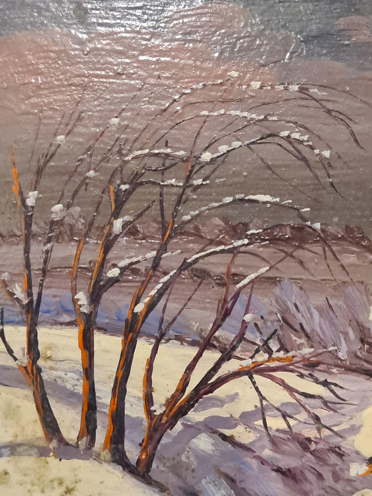 Boggio, Christmas Tree In The Snow. Oil On Board. photo 155.0