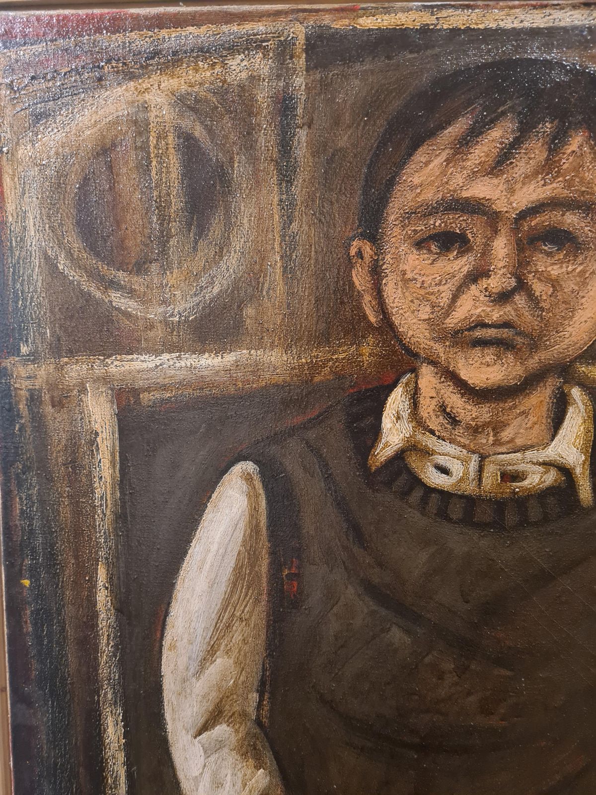 Stuart Mackenzie, 'Him', A Large Glasgow School Oil Painting Portrait On Canvas. 1990s photo 2411.0