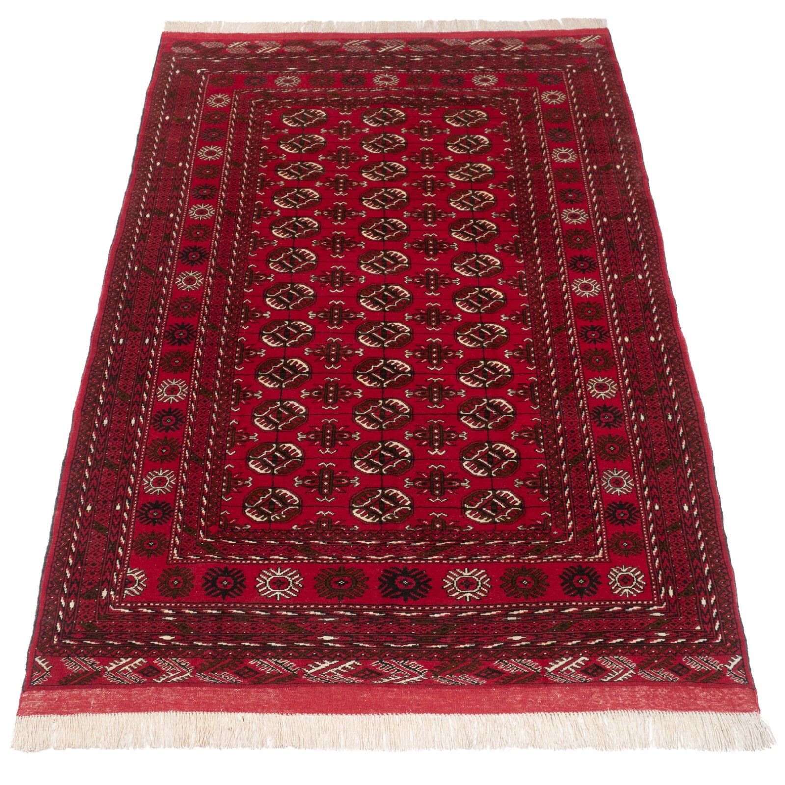 Turkmen Tekke Handwoven Rug Mid Late C.20th 211 X 136 Cm (Oriental Turkomen)