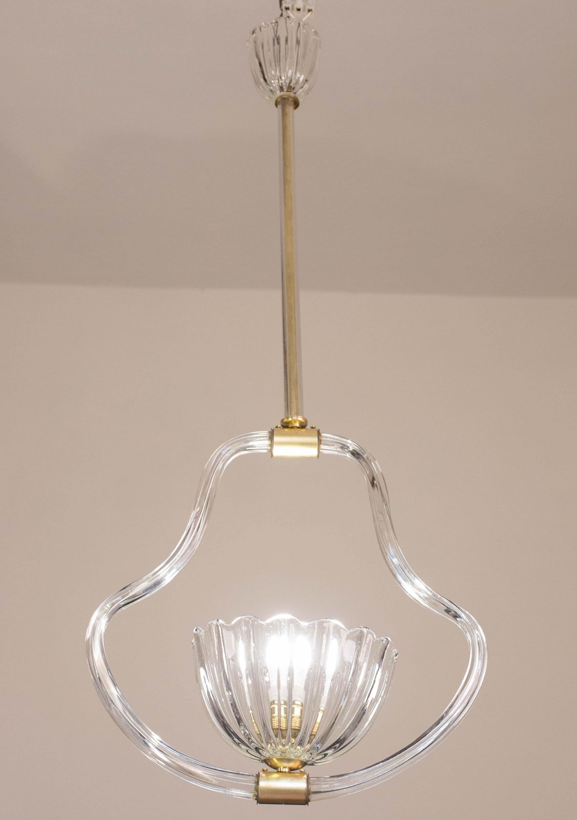 Elegant Art Decò Barovier And Toso Chandelier, 1940s photo vinterior